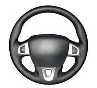 MEWANT Funda para Volante de Automóvil Cosida a Mano para Renault Megane 3 2008-2016/Scenic 3(Grand Scenic) 2009-2016/Kangoo 2 2014-2020/Fluence(ZE) 2009-2015 Cubierta del Volante