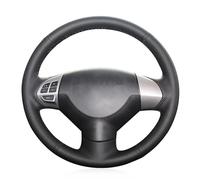 MEWANT Funda para Volante de Coche Cosida a Mano para Mitsubishi ASX 2010-2013 / Colt / L200 / Lancer 9 IX/Outlander 2007-2013 / Peugeot 4007 2007-2010 / Ion/Citroen C-Crosser 2008-2011