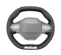 MEWANT Funda para volante de piel auténtica para Peugeot 208/308/308 SW/2008/3008/508/508 SW/5008/Rifter