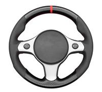 MEWANT Fundas para Volante Cosida a Mano Personalizada para Alfa Romeo 159 TI Brera 2006-2011 Cubierta del Volante Accesorios para Alfa
