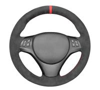 MEWANT Hand Stitched Steering Wheel Cover Wrap for BMW 1 Series E87 E81 1 Series E88 1 Series M E82 3 Series E90 E91 Touring E92 Coupe E93 Convertible X1 E84 M3 E90 Sedan E92 Coupe E93