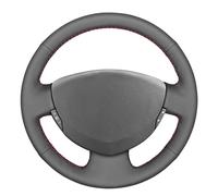 MEWANT Hand Stitched Steering Wheel Cover Wrap for Renault Clio 2 2001-2008 / Twingo 2 2007-2014 / Dacia Sandero 2008-2012 / Clio