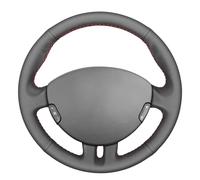 MEWANT Hand Stitched Steering Wheel Cover Wrap for Renault Clio 3 2005-2012