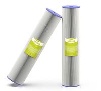 MewMore Cartucho de filtro de agua para toda la casa de 20 micras, 20 x 4.5 pulgadas, paquete de 2