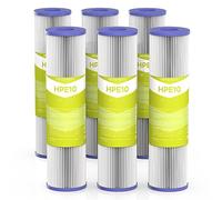 MewMore Cartucho de filtro de agua para toda la casa de 5 micras, 10 x 2.5 pulgadas, paquete de 6