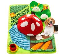MEWOOFUN Tapete para olfatear para perros de raza pequeña y mediana con chirriante, 70 x 50 cm, tapete interactivo para alimentación de perros, tapete extraíble para olfatear perros para aburrimiento