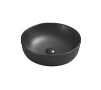 Mexen 22234185 - Lavabo de baño con cuenco individual, color negro mate