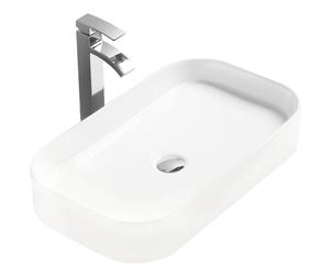 Mexen Alessia lavabo de encimera 75 x 38 cm, blanco - 21577500 2296 5907709190733