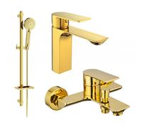 Mexen Alexa DQ40 conjunto de bañera, dorado - 71203DQ40-50 5916 5907709198296