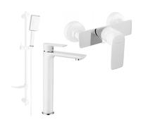 Mexen Alfa DF54 conjunto de ducha, blanco/cromo - 745714DF54-02 5288 5907709183414