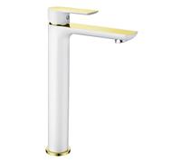 Mexen Alfa grifo de lavabo alto, blanco/dorado - 745710-25 4081 5907709173224