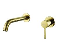 Mexen Alma batería de lavabo empotrada, dorada - 75015-50 1425 5903163389485