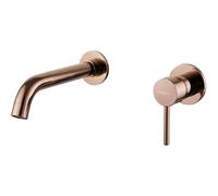 Mexen Alma grifo de lavabo empotrado, oro rosa - 75015-60 1426 5907709111509