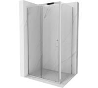 Mexen Apia cabina de ducha corredera 140 x 80 cm, transparente, cromo - 840-140-080-01-00 14678 5907709153868