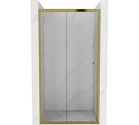 Mexen Apia puerta de ducha corredera 100 cm, transparente, dorada - 845-100-000-50-00 14600 5907709147638
