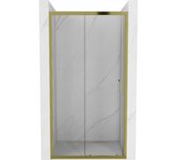 Mexen Apia puerta de ducha corredera 145 cm, transparente, dorada - 845-145-000-50-00 14609 5907709147720