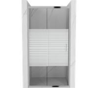 Mexen Apia puerta de ducha corredera de 95 cm, rayas, cromo - 845-095-000-01-20 2851 5907709108981