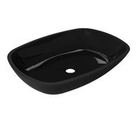 Mexen Araks lavabo de vidrio sobre encimera 54 x 39 cm, negro - 24155470 16260 5907709159365