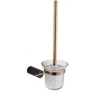 Mexen Aron cepillo de baño, negro/oro rosa - 7088150-67 5132 5907709172012