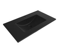 Mexen Atena lavabo empotrado en encimera 81 x 46 cm, negro mate - 25018070 21935 5907709156425