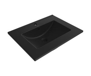 Mexen Atena lavabo encastrado en encimera 61 x 46 cm, negro mate - 25016070 21934 5907709156418