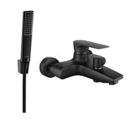 Mexen Axel R72 batería de bañera con conjunto de ducha, negra - 7383R72-70 5389 5907709188631