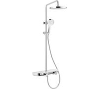 Mexen Axis conjunto de ducha exterior con rociador y grifo, cromo/blanco - 78112-20 52862 5905315927965