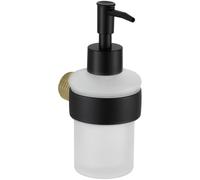 Mexen Base dispensador de jabón, negro/oro - 70882388-57 15993 5907709155695