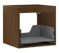 Mexen Box-A cuerpo de mueble bajo lavabo 50 cm, 1 cajón, nogal - 91AX0-0500-470-1-86 56476 5905315466747
