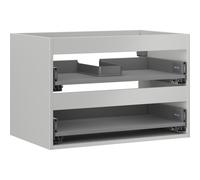 Mexen Box-A cuerpo del gabinete inferior del lavabo 70 cm, 2 cajones, gris mate - 91AX0-0700-470-2-62 56550 5905315941596