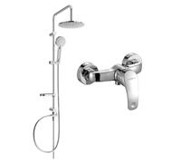 Mexen Carl conjunto de ducha empotrado con rociador y grifo de ducha Fabia, cromo - 746540240-00 6122 5907709182059