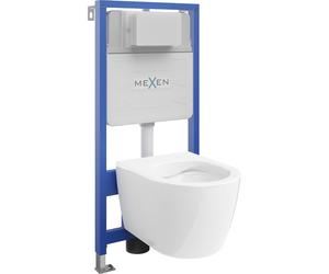 Mexen Carmen conjunto empotrado WC estructura Fenix Slim con taza WC, blanco brillante - 6103388XX00 12931 5907709163317