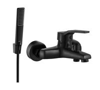 Mexen Caro R72 batería de baño con conjunto de ducha, negra - 74663R72-70 5413 5907709188495