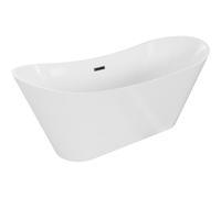 Mexen Celia bañera exenta 170 x 75 cm, blanca, rebosadero negro - 52331707500-70 46033 5905315380784