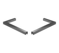 Mexen conjunto de soportes angulares en L para mamparas de ducha de 10 mm, negro - 800-07-95 95306 5905315965967