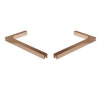 Mexen conjunto de soportes angulares en L para mamparas de ducha de 10 mm, oro rosa - 800-07-60 95302 5905315965929