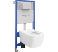 Mexen conjunto empotrado WC bastidor Fenix Slim con taza WC Margo, blanco brillante - 6103342XX00 12966 5907709163393