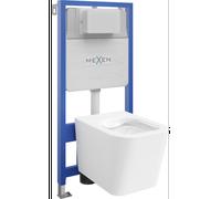 Mexen conjunto empotrado WC bastidor Fenix Slim con taza WC Teo, blanco brillo - 6103385XX00 13002 5907709163508