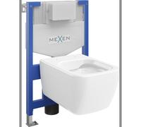 Mexen conjunto empotrado WC bastidor Fenix XS-F con taza de inodoro Margo, blanco brillante - 6803342XX00 13109 5907709163850