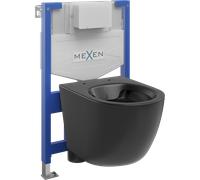 Mexen conjunto empotrado WC bastidor Fenix XS-F con taza WC Lena, negro mate - 6803322XX85 13065 5907709163829