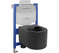 Mexen conjunto empotrado WC bastidor Fenix XS-U con taza WC Sofia, negro mate - 6853354XX85 13041 5907709163713