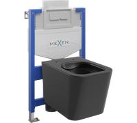 Mexen conjunto empotrado WC bastidor Fenix XS-U con taza WC Teo, negro mate - 6853385XX85 13048 5907709163744