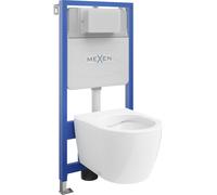 Mexen conjunto empotrado WC estructura Fenix Slim con taza WC Carmen, blanco brillante - 6103388XX00 12931 5907709163317
