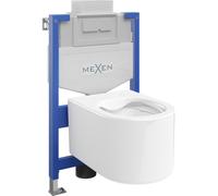 Mexen conjunto empotrado WC estructura Fenix XS-U con cuenco WC Sofia, blanco brillo - 6853354XX00 13040 5907709163706