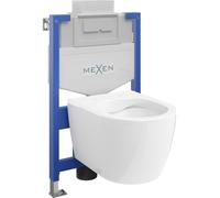 Mexen conjunto empotrado WC estructura Fenix XS-U con taza WC Carmen, blanco brillo - 6853388XX00 13009 5907709163546