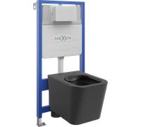 Mexen conjunto empotrado WC marco Fenix Slim con taza WC Teo, negro mate - 6103385XX85 13005 5907709163515