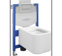 Mexen conjunto empotrado WC marco Fenix XS-U con taza WC Elis, blanco brillo - 6853391XX00 13014 5907709163577