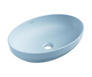 Mexen Cornelia lavabo sobre encimera 50 x 37 cm, azul mate - 21885049 15890 5907709157453