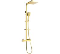 Mexen CQ45 conjunto de ducha empotrado con rociador y grifo termostático, dorado - 772504595-50 2055 5907709142046