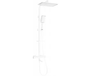Mexen CQ54 conjunto de baño-ducha con columna de ducha y grifo termostático, blanco/cromo - 779105495-21 2176 5907709142749